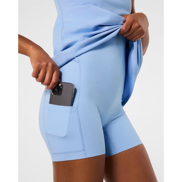 NWT SPANX Power Boost Exercise Dress Size M lavender Built in Brief - Picture 4 of 8